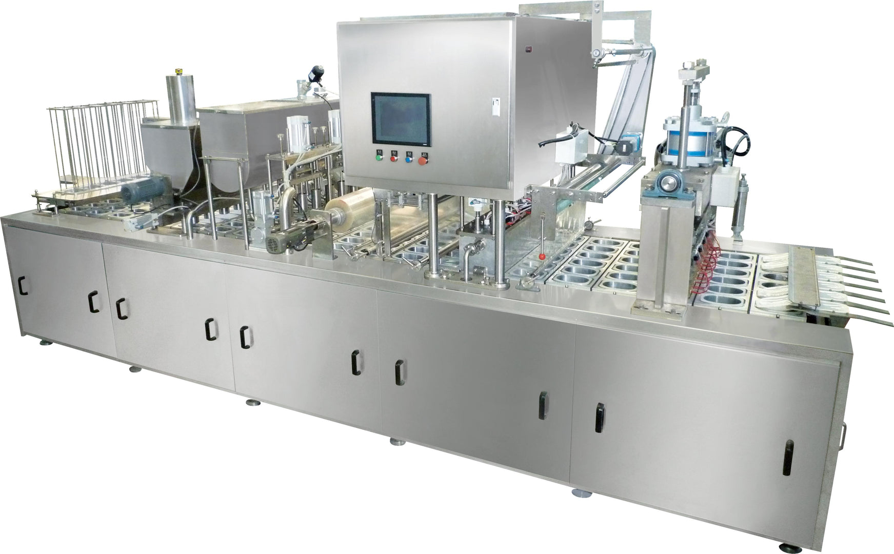 ZCF-BQ-G2 Full-auto Bowl Filling and Roll Film Sealing Machine with Vacuum and Gas-Flush